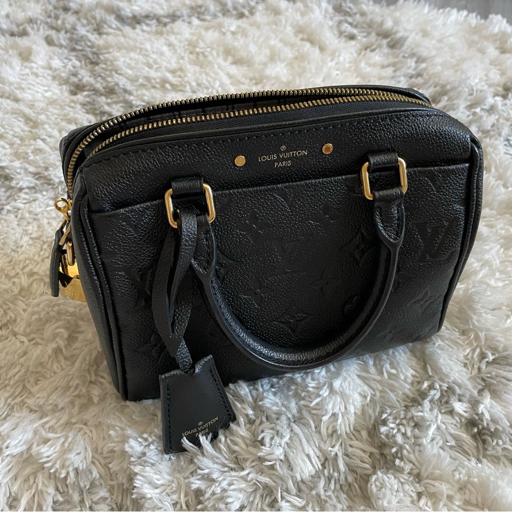 Louis Vuitton Speedy B 20 Empreinte Black